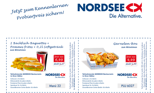 Nordsee Gutscheine