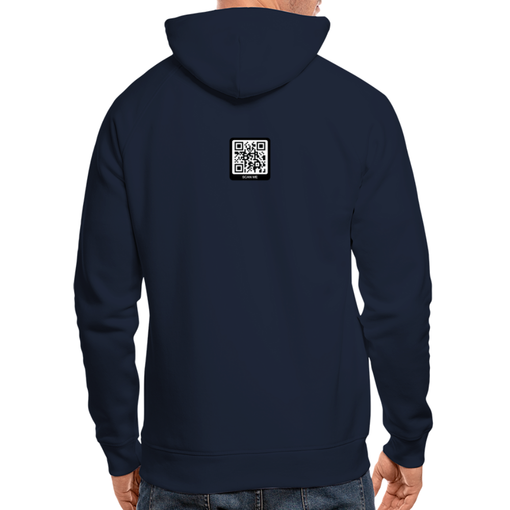 Männer Bio-Hoodie Navy Blue "widerspenstig" - Navy