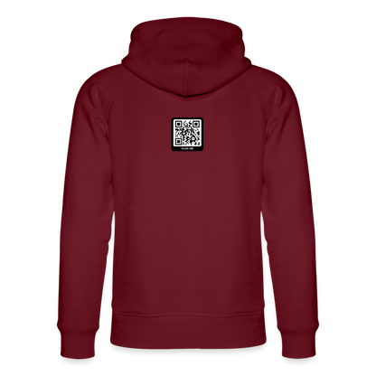 Männer Bio-Hoodie Dark red "Bredouille" - Burgunderrot